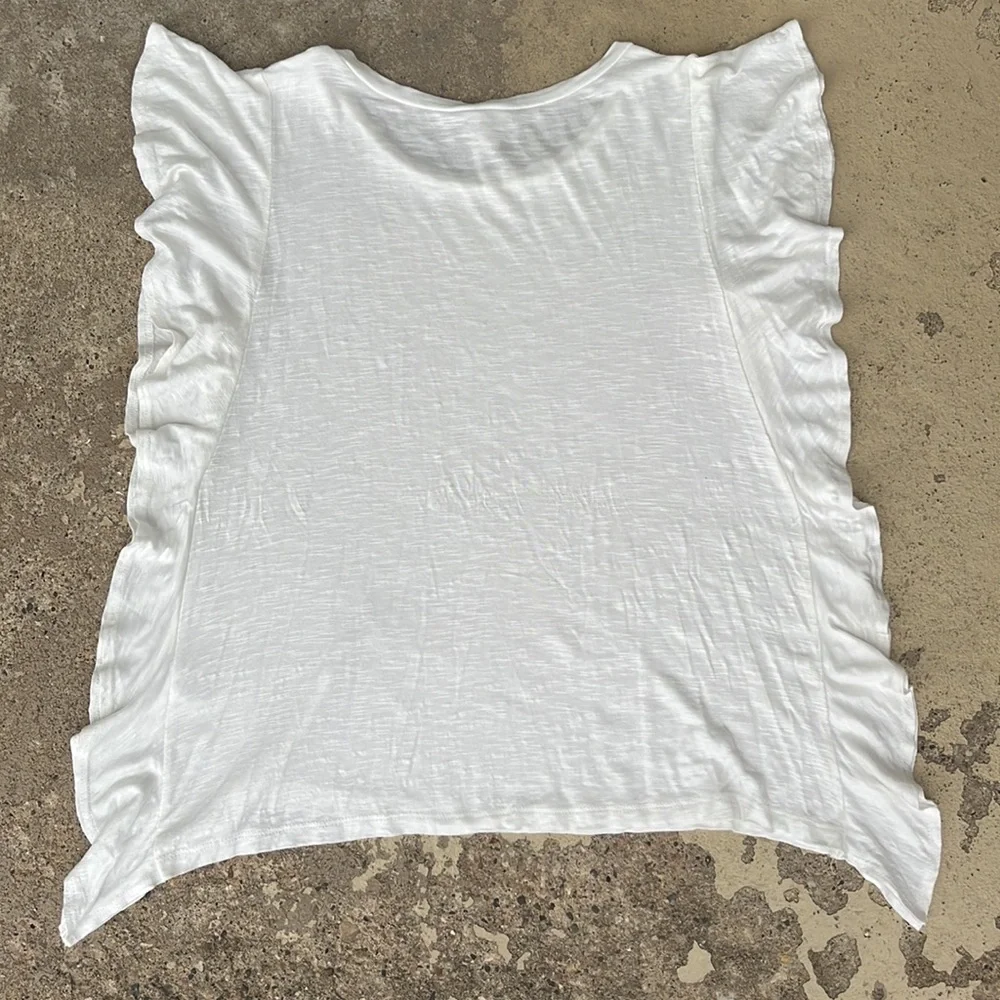 EUC Lazy Sundays off white unique top - Picture 7 of 9